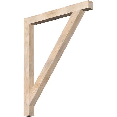 Ekena Millwork Traditional Block Smooth Bracket, Douglas Fir, 3 1/2"W x 40"D x 48"H BKT04X40X48TRA05SDF